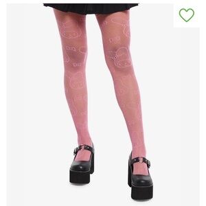 3/$15 Sanrio Melody baby Pink Fishnet Stockings Tights